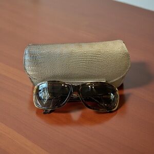 Judith Leiber Vintage Tortoise Shell and Crystal Glasses